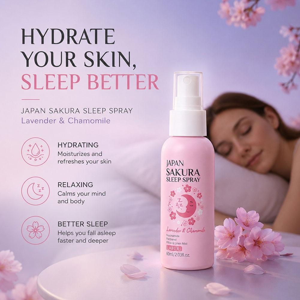 Lavender Pillow Spray - LAIKOU Cherry Sleep Pillow Spray 60ml