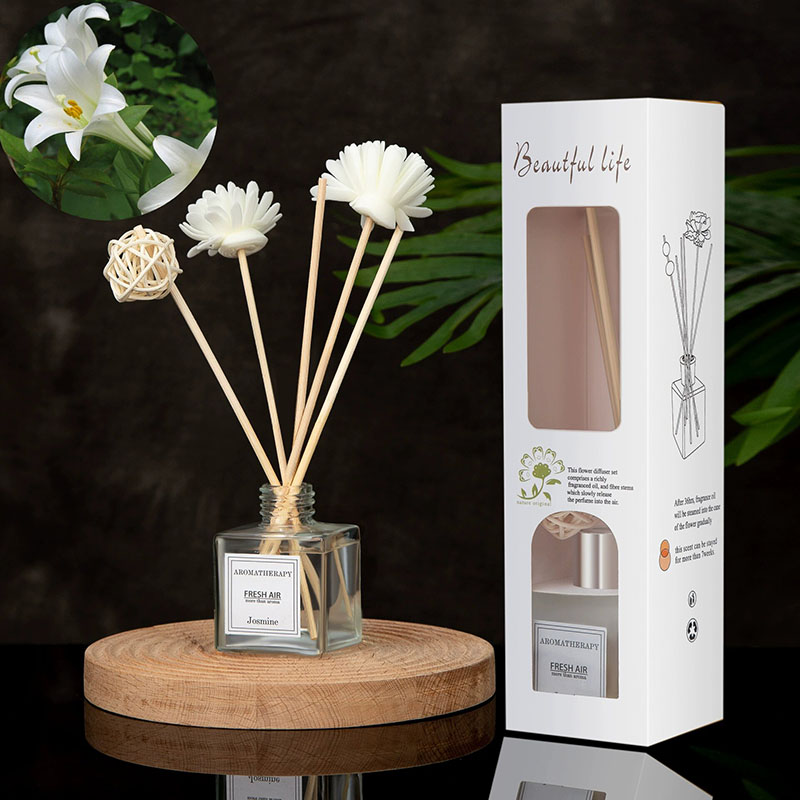 Home Fragrance Jasmine Diffuser - Set Diffuser Aromaterapi Rumah 50ml dengan