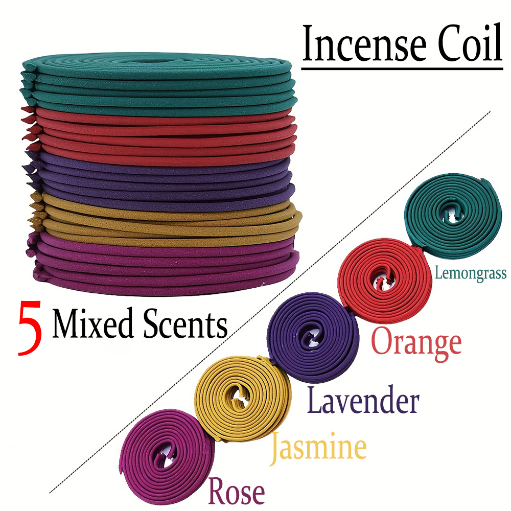 Home Fragrance Lavender - Set Campuran Dupa Spiral Klasik Berkualitas