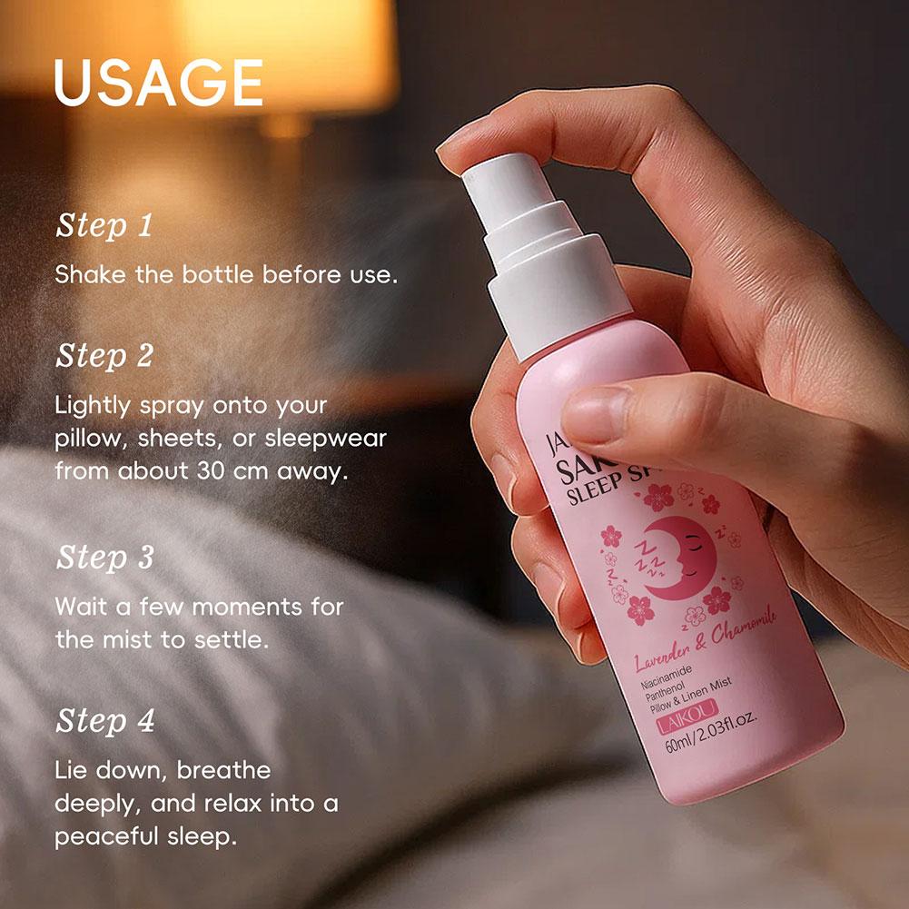 LAIKOU Cherry Sleep Pillow Spr - Lavender Pillow Spray ulasan dan harga