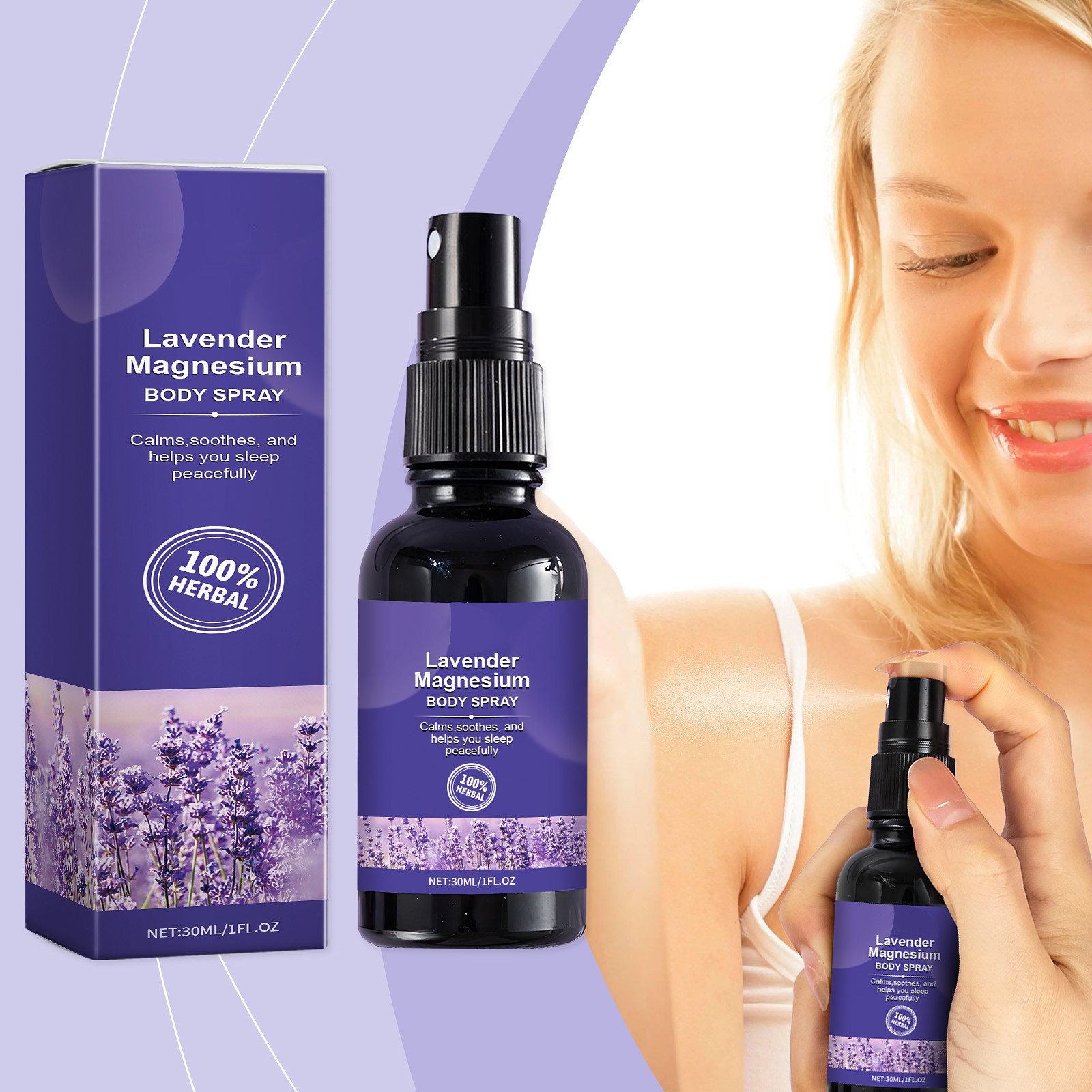 Semprotan tidur Lavender 30ml, - Lavender Pillow Spray ulasan dan harga
